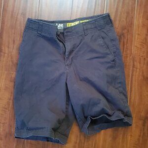 Lee Extreme Motion Black Cargo Shorts size 30 mens